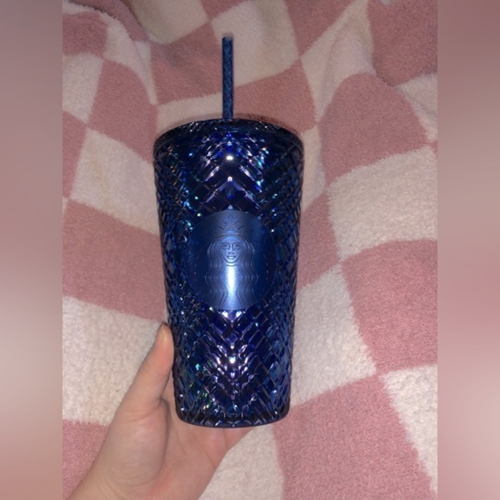 BNWT Starbucks Blue Jeweled Tumbler 16OZ